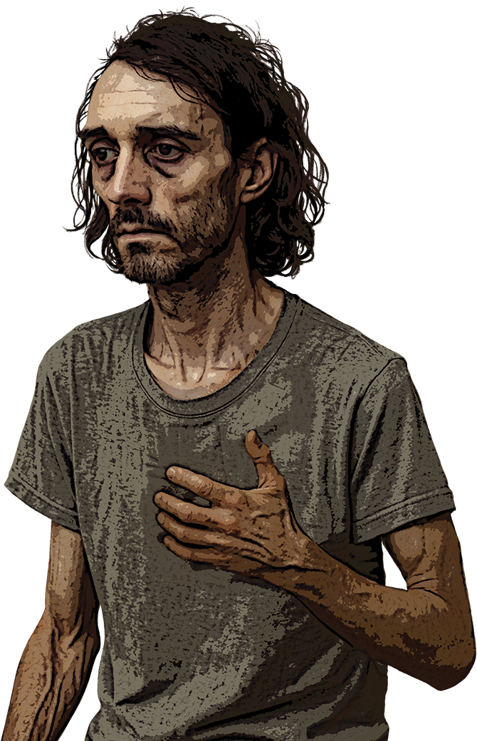 Unhealthy looking Joe